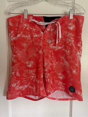 Ron Jon Pink Swim Trunks with Coral Trim